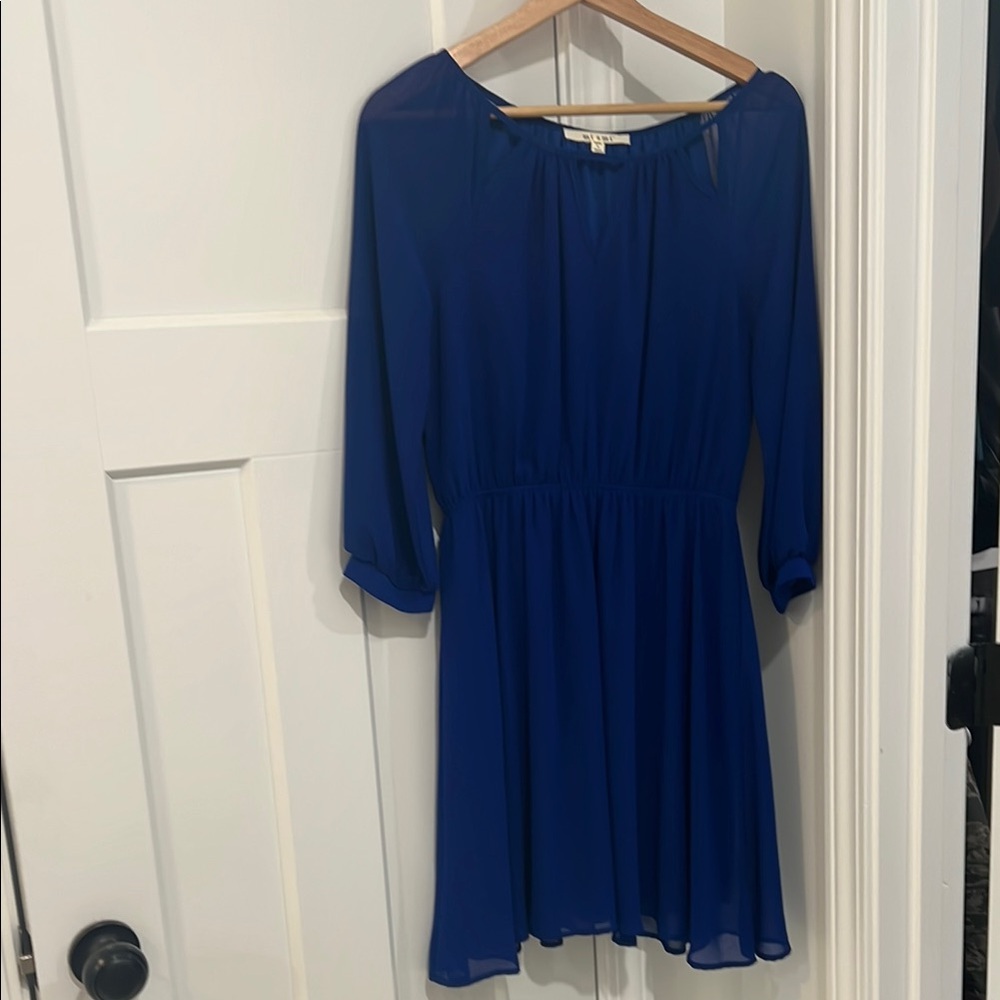 Miami Royal Blue Long Sleeve Dress